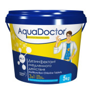 AquaDoctor MC-T 5 кг. (таблетки по 200 гр.), комбинированный медленно-растворимый препарат на основе активного хлора